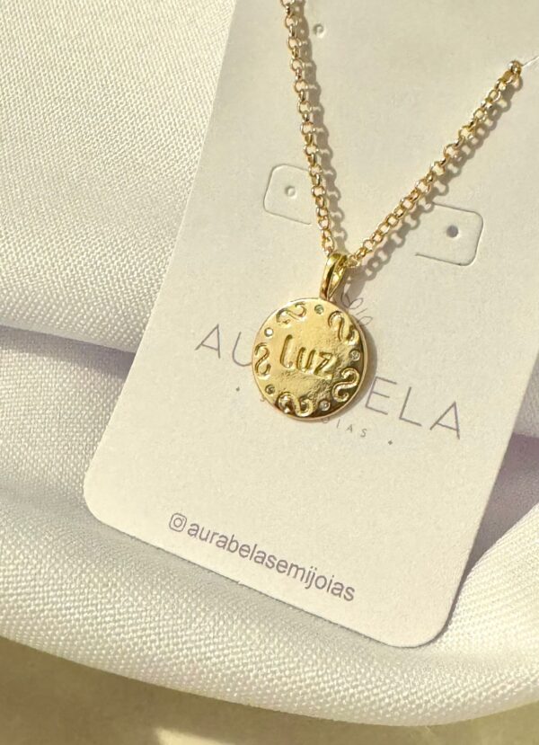 Pulseira Pingente Luz Banho Dourado - Image 2