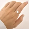 Anel Coração Origami Liso Prata 925