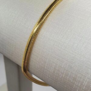 Pulseira Rabo de Rato Banho Dourado