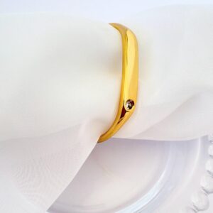 Bracelete com Zircônia Banho Dourado