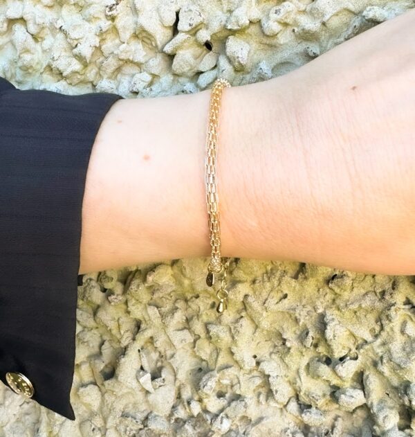 Pulseira Minimalista Banho Dourado - Image 2