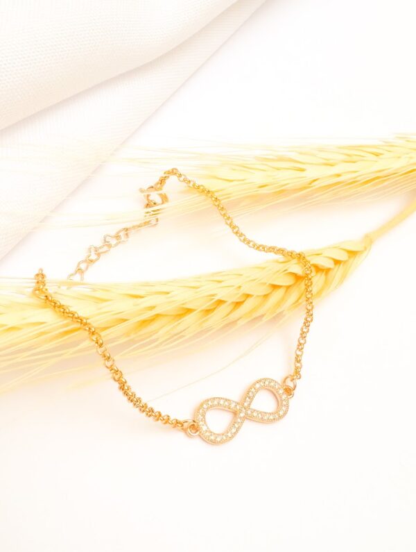 Pulseira Infinito Banho Dourado - Image 2