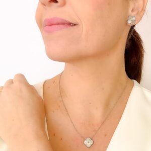 Pulseira Trevo Banho Branco