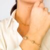 Pulseira Bolas Assimétricas e Zircônia Banho Dourado - Imagem 2