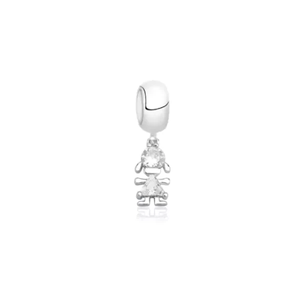 Berloque Menina com Cristal Prata 925 - Image 2