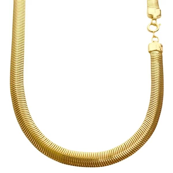 Choker Rabo de Rato 7mm Banho Dourado - Image 2