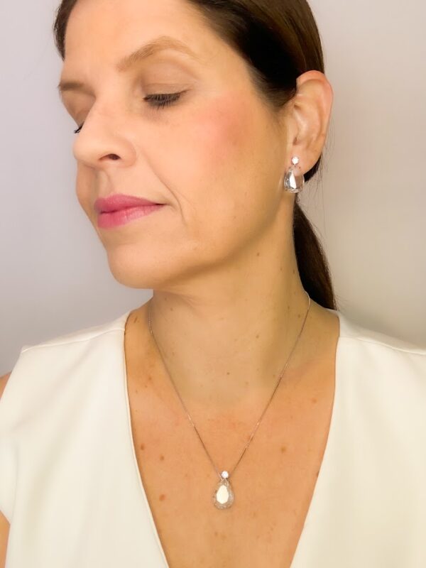 Conjunto Gota Cristal Banho Branco - Image 2