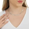 Choker Fio Laminado Trançado Prata 925