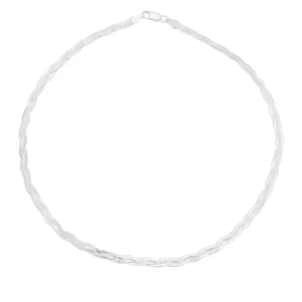 Choker Fio Laminado Trançado Prata 925 - Image 2