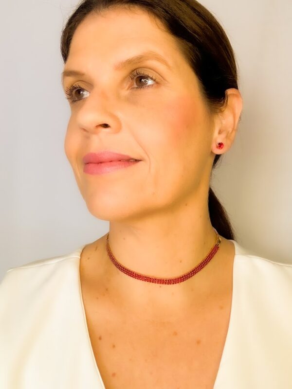 Choker Rubi Banho Dourado - Image 2