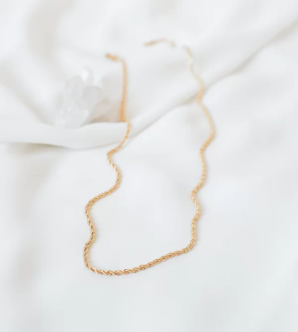 Colar Cordão Baiano Banho Dourado - Image 2