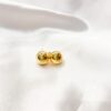 Brinco de Esfera Lisa 9mm Banho Dourado - Imagem 2