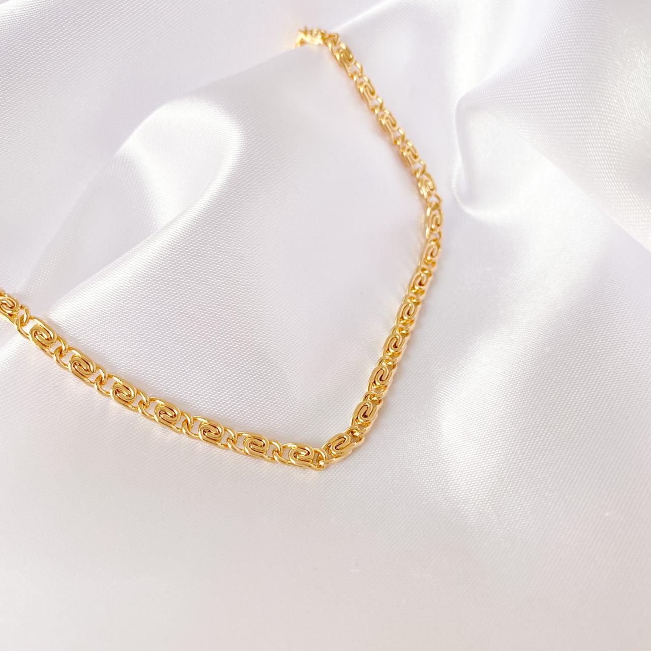 Choker Mimosa Banho Dourado