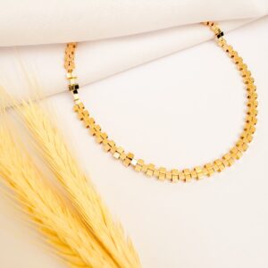 Colar com Mini Canutilhos Banho Dourado
