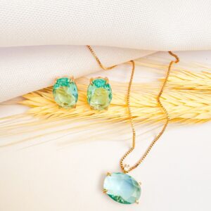 Conjunto Blue Light Banho Dourado