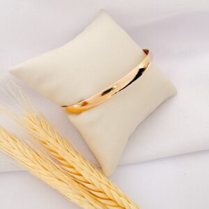 Bracelete Liso Banho Dourado