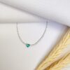 Pulseira Riviera Coração Turmalina com Zircônias Prata 925 - Image 2