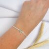 Pulseira Riviera Coração Turmalina com Zircônias Prata 925