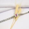Pulseira em Malha de Aço Inoxidável com Charm de Borboleta - Imagem 2