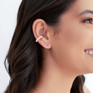 Piercing de Pérolas Banho Dourado