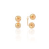Ear Jacket Bola Lisa Banho Dourado - Imagem 2
