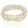 Gargantilha Longa de Pérolas 8mm Banho Dourado - Imagem 3