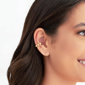 Piercing Bolas Lisas Banho Dourado