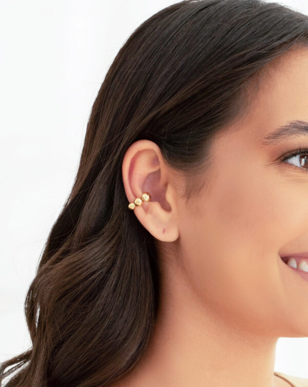 Piercing Bolas Lisas Banho Dourado