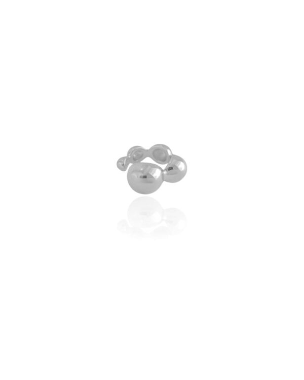 Piercing Bolas Lisas Banho Branco - Image 2