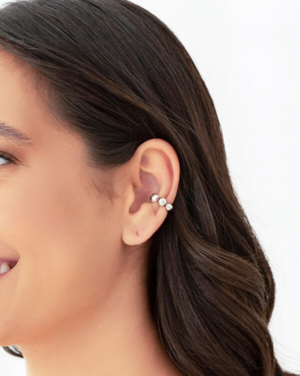 Piercing Bolas Lisas Banho Branco