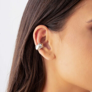 Piercing Liso Bolinhas Banho Branco