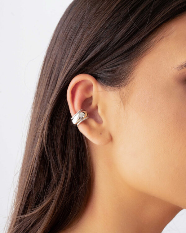 Piercing Liso Bolinhas Banho Branco