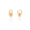 Brinco Argola Click Flor Cravejado Zircônia Banho Dourado - Image 3