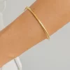Bracelete Minimalista com Fecho Banho Dourado - Imagem 2