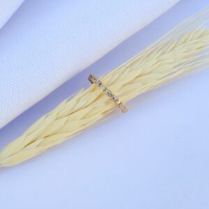 Piercing Fake Cravejado com Cristais Banho Dourado