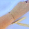 Pulseira com Elos Ovais "P" Banho Dourado - Imagem 2