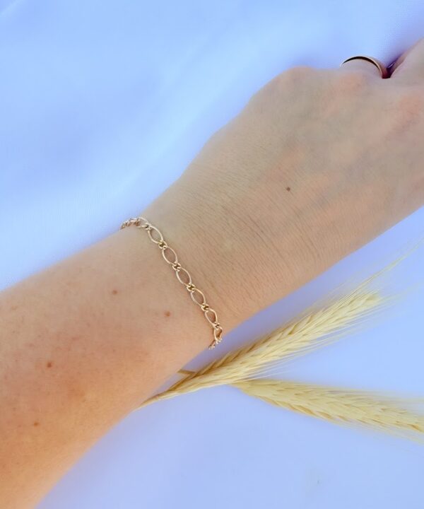 Pulseira com Elos Ovais 