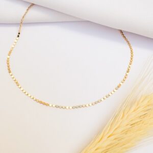 Choker de Bolinhas Banho Dourado