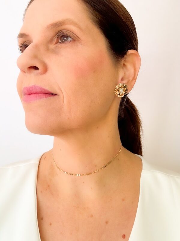 Choker de Bolinhas Banho Dourado - Image 2