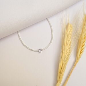 Pulseira Riviera Coração Lilás Prata 925